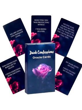 Dark Confessions Oracle Cards: Unveil Hidden Truths & Shadow Selves Tarot Deck
